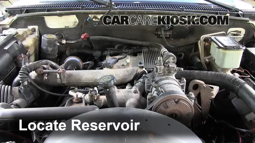 2000 Chevrolet K3500 6.5L V8 Turbo Diesel Standard Cab Pickup (2 Door) Liquide essuie-glace Ajouter du liquide